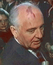 Gorbachev: Maybe Boris spilled wine on his head?